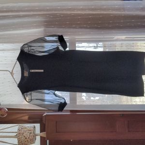 Black sweater dress